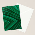 Malachite Green Marble Texture Stationery Card Gallery Image 2