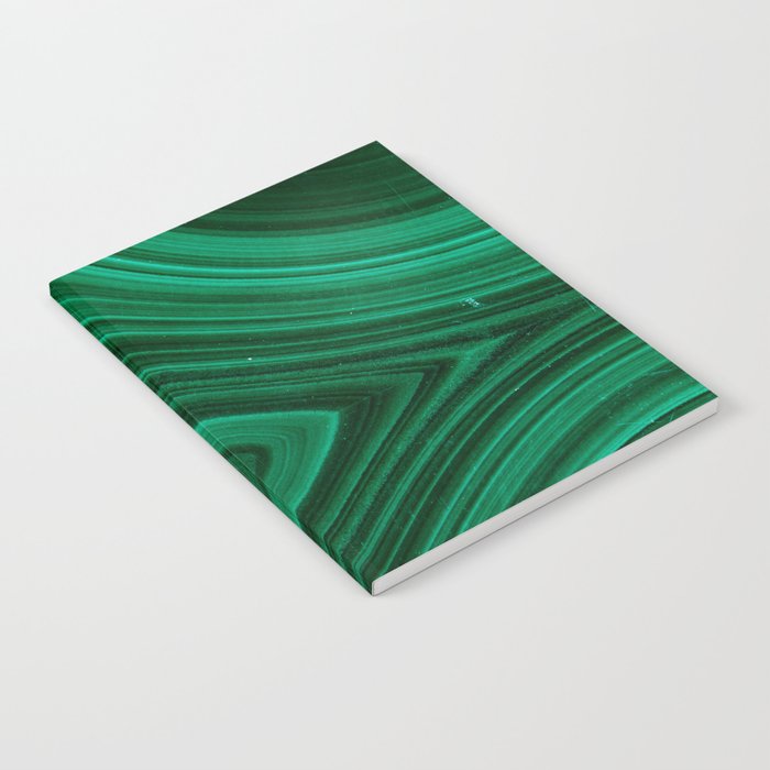 Malachite Green Marble Texture Notebook Gallery Image 1