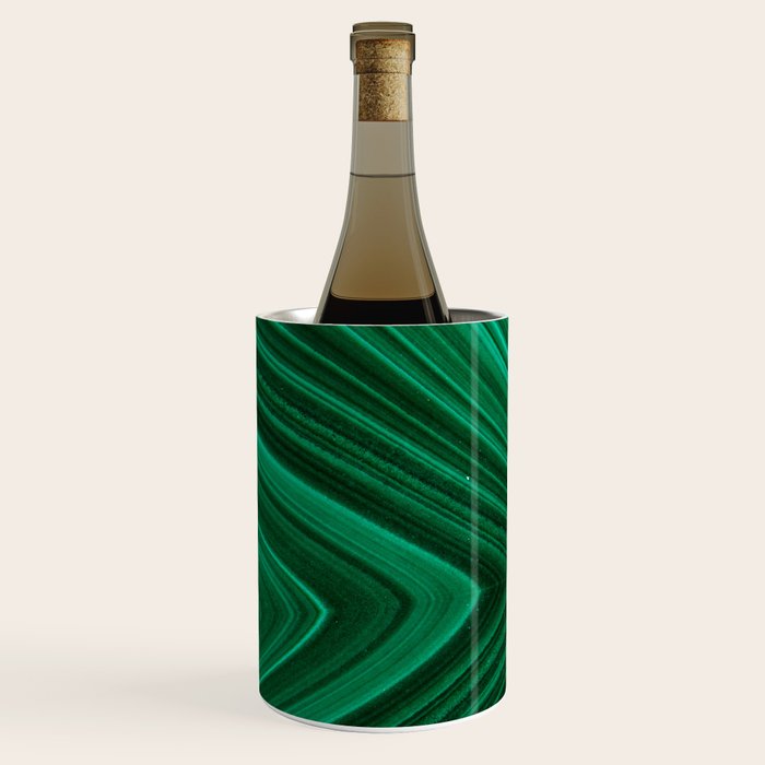 Malachite Green Marble Texture Wine Chiller Gallery Image 1