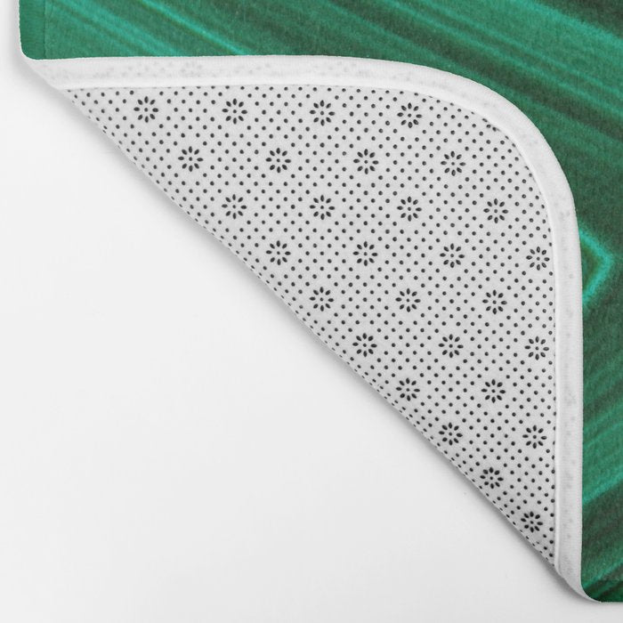 Malachite Green Marble Texture Bath Mat Gallery Image 2