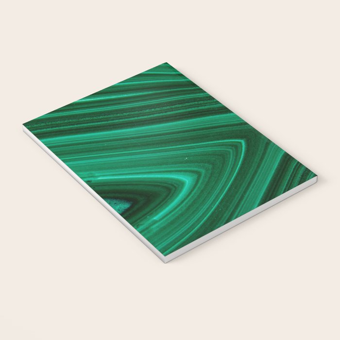 Malachite Green Marble Texture Notebook Gallery Image 3