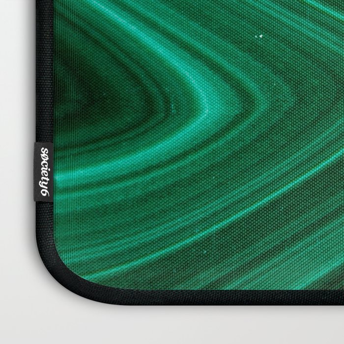 Malachite Green Marble Texture Laptop Sleeve Gallery Image 3