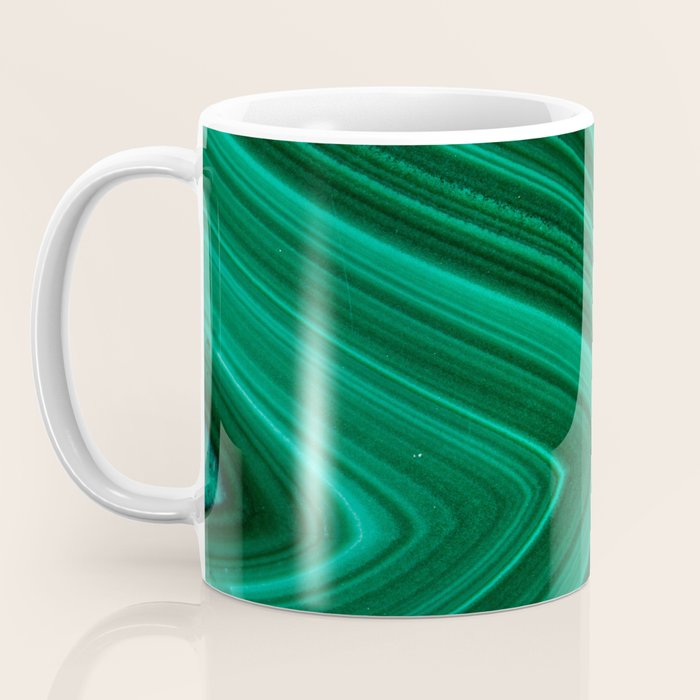 Malachite Green Marble Texture Coffee Mug Gallery Image 3