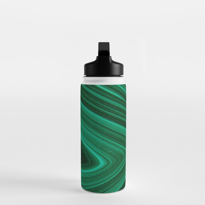 Malachite Green Marble Texture Water Bottle Gallery Image 3