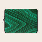 Malachite Green Marble Texture Laptop Sleeve Gallery Image 1