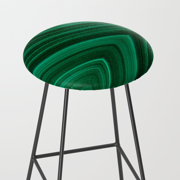 Malachite Green Marble Texture Stool Gallery Image 2
