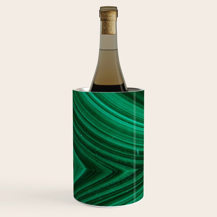 Malachite Green Marble Texture Wine Chiller Gallery Image 3