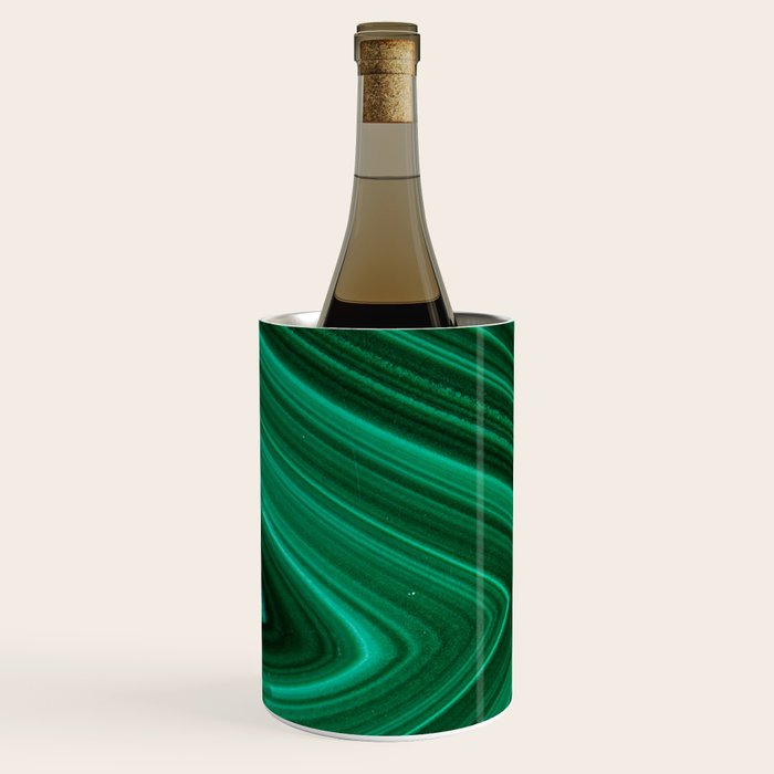 Malachite Green Marble Texture Wine Chiller Gallery Image 2