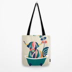 Highland cow in bathtub Tote Bag Gallery Image 2