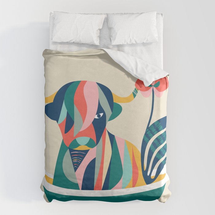 Highland cow in bathtub Duvet Cover Gallery Image 1