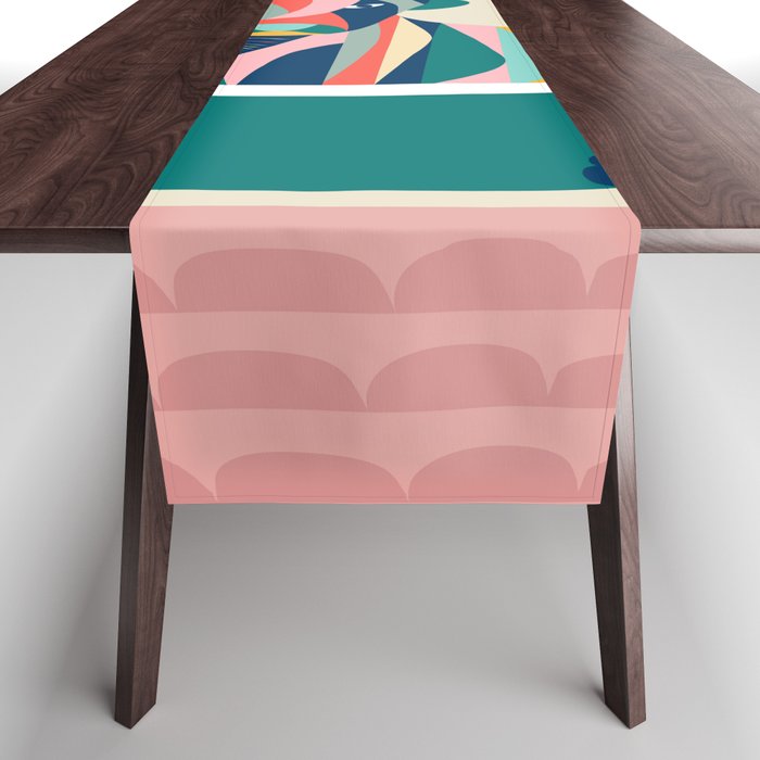 Highland cow in bathtub Table Runner Gallery Image 1