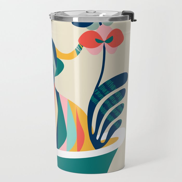 Highland cow in bathtub Travel Mug Gallery Image 2