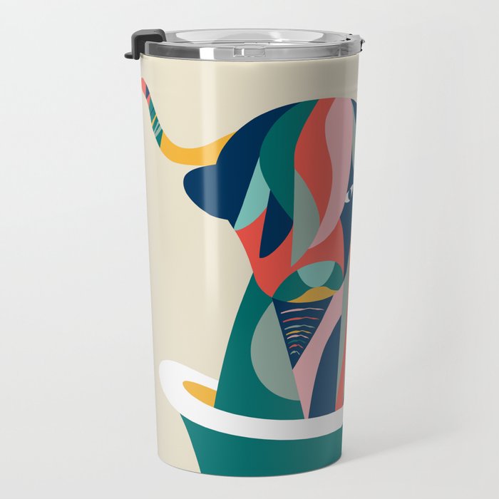 Highland cow in bathtub Travel Mug Gallery Image 3
