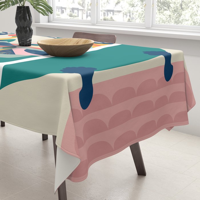 Highland cow in bathtub Tablecloth Gallery Image 3