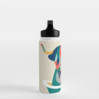 Highland cow in bathtub Water Bottle Gallery Image 3