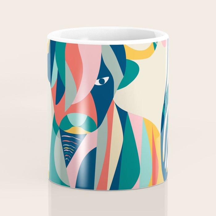 Highland cow in bathtub Coffee Mug Gallery Image 4