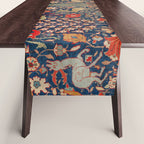17th Century Persian Rug Print with Animals Table Runner Gallery Image 1