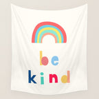 Be Kind Rainbow Wall Tapestry Gallery Image 4