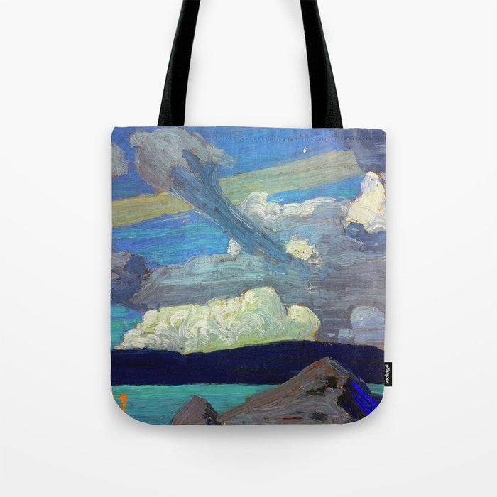 Tom Thomson Clouds ("The Zeppelins") 1915 Canadian Landscape Artist Tote Bag Gallery Image 1