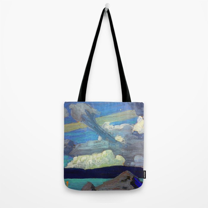 Tom Thomson Clouds ("The Zeppelins") 1915 Canadian Landscape Artist Tote Bag Gallery Image 2
