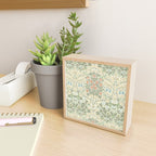 William Morris Blackthorn Cream Pastel Floral Mini Art Print Gallery Image 2