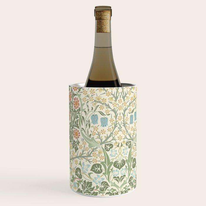 William Morris Blackthorn Cream Pastel Floral Wine Chiller Gallery Image 3