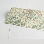 William Morris Blackthorn Cream Pastel Floral Wrapping Paper Gallery Image 2