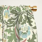 William Morris Blackthorn Cream Pastel Floral Window Curtain Gallery Image 2