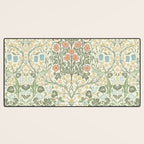 William Morris Blackthorn Cream Pastel Floral Desk Mat Gallery Image 3