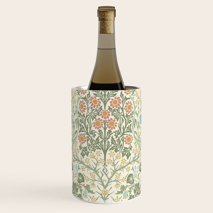 William Morris Blackthorn Cream Pastel Floral Wine Chiller Gallery Image 1