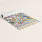 Siege of Baghdad Antique Indian Miniature Painted Illustration Yoga Mat Gallery Image 2