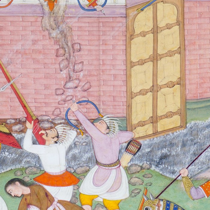 Siege of Baghdad Antique Indian Miniature Painted Illustration Coffee Mug Gallery Image 2