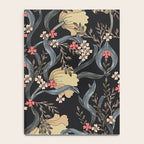 William Morris Pimpernel Art Nouveau Dark Floral Notebook Gallery Image 4