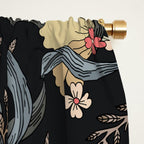 William Morris Pimpernel Art Nouveau Dark Floral Window Curtain Gallery Image 2