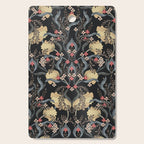 William Morris Pimpernel Art Nouveau Dark Floral Cutting Board Gallery Image 1