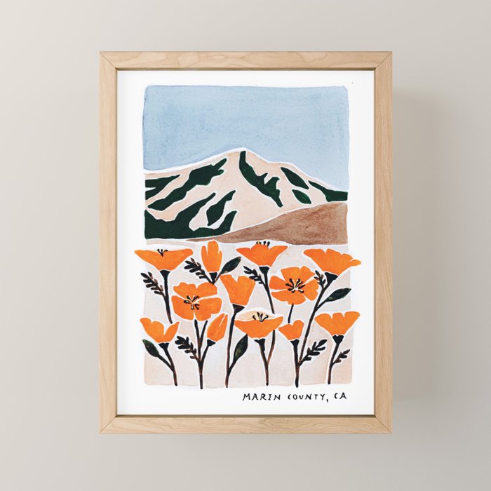 Marin County Print Mini Art Print Gallery Image 1