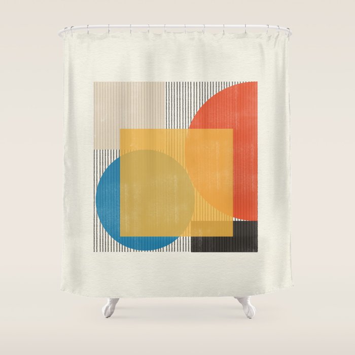 Midcentury Modern Object 02 Shower Curtain Gallery Image 1