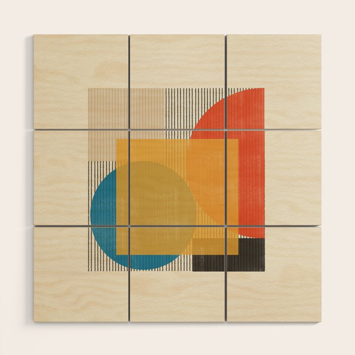 Midcentury Modern Object 02 Wood Wall Art Gallery Image 1