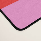 Preppy Pink and Red Retro Groove Abstract Pattern Desk Mat Gallery Image 4