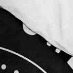 She Believed She Could So She Did - White Ink on Black Comforter Gallery Image 4