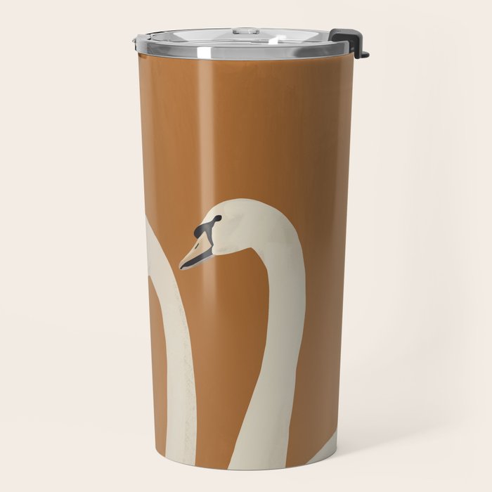 White Swans 2 Travel Mug Gallery Image 2