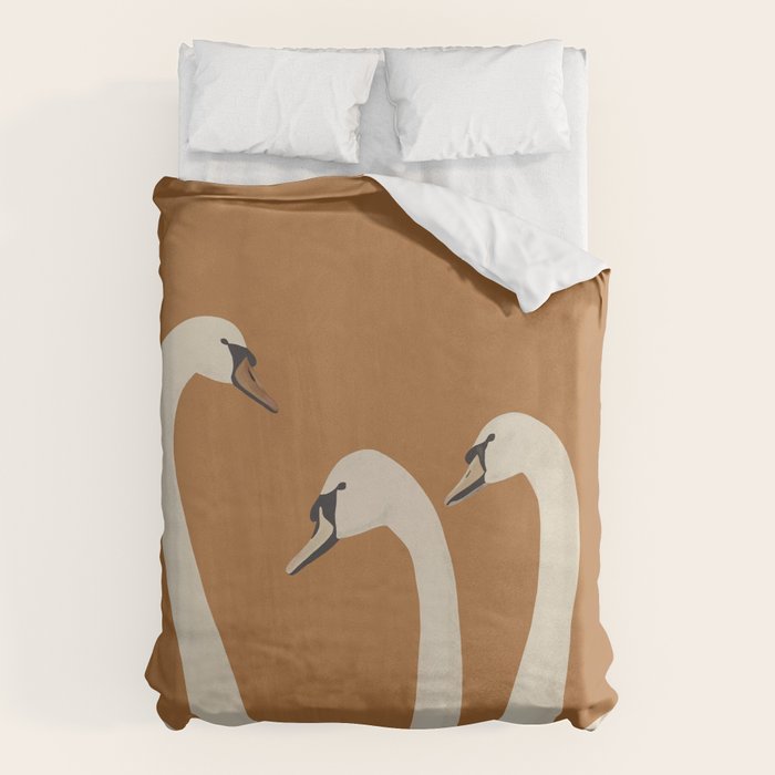 White Swans 2 Duvet Cover Gallery Image 1