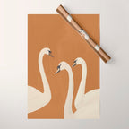 White Swans 2 Wrapping Paper Gallery Image 1
