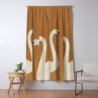 White Swans 2 Window Curtain Gallery Image 5