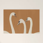 White Swans 2 Welcome Mat Gallery Image 1