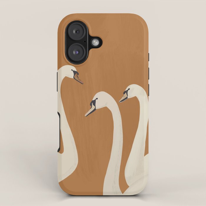 White Swans 2 iPhone Case Gallery Image 1