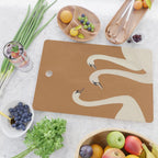 White Swans 2 Cutting Board Gallery Image 2