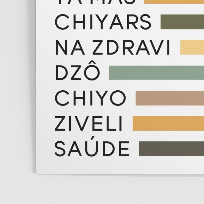 Cheers In Different Languages (Retro) Poster Gallery Image 3