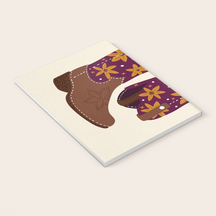 Cowgirl Boots - Fuchsia & Orange Notebook Gallery Image 3