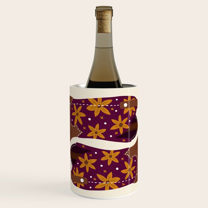 Cowgirl Boots - Fuchsia & Orange Wine Chiller Gallery Image 1